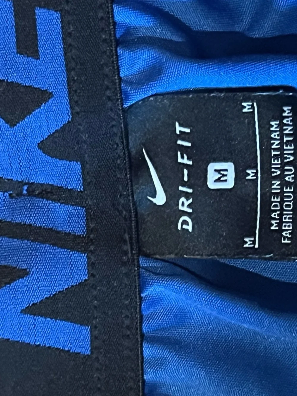 Nike Royal Blue Dri-FIT Athletic Shorts with Black Waistband